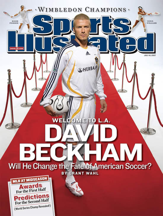 David Beckham on the cover of Sports Illustrated